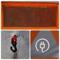 Палатка VidaXL 4009508 (Grey/Orange) Thumb