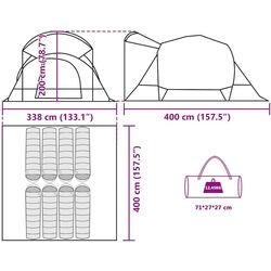 Палатка VidaXL 4009550 (Blue) Thumb