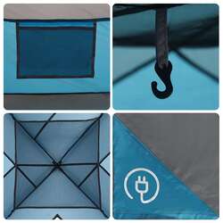 Cort VidaXL 4009556 (Blue) Thumb