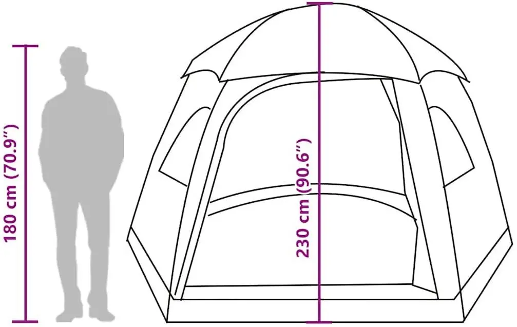 Палатка VidaXL 4009569 (Green)
