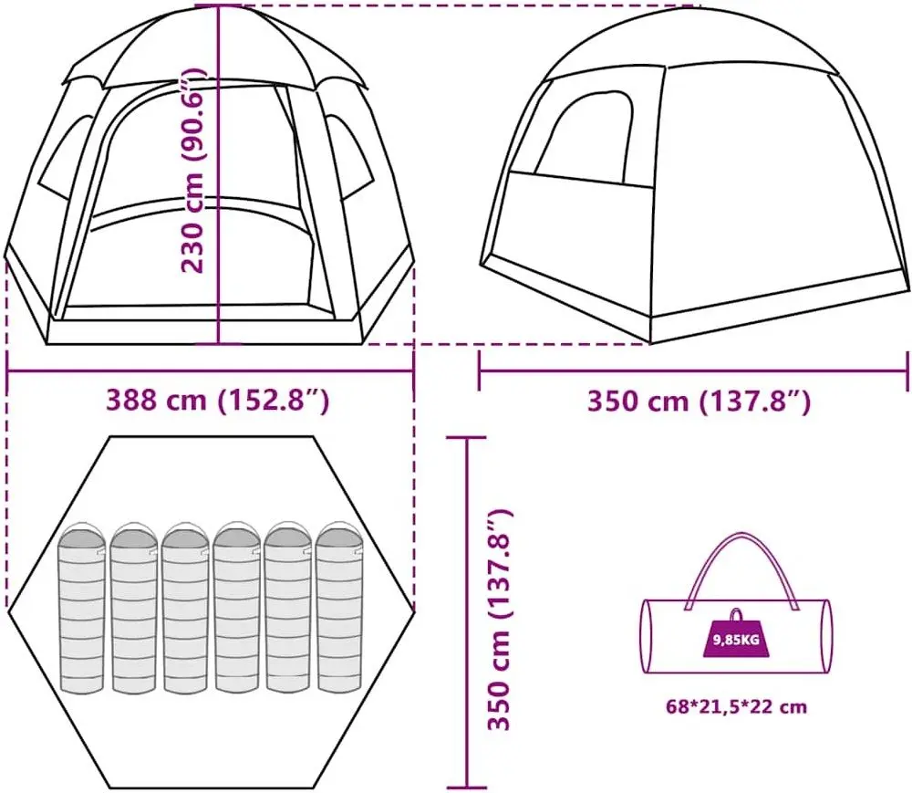 Палатка VidaXL 4009570 (Blue)
