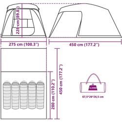 Палатка VidaXL 4009581 (Green) Thumb