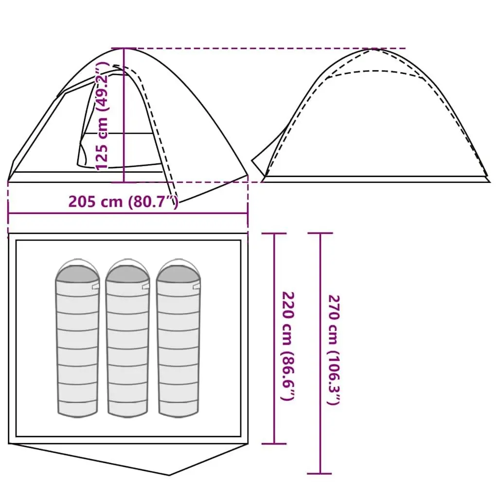Палатка VidaXL 4009615 (Olive Green)