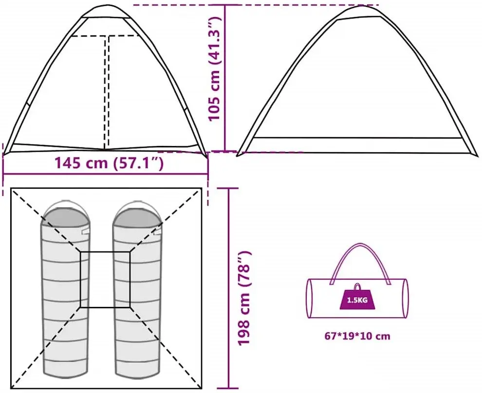 Cort VidaXL 4009635 (Green Camouflage)