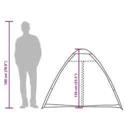 Палатка VidaXL 4009636 (Green Olive) Thumb