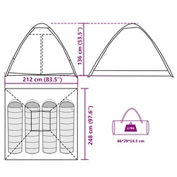 Палатка VidaXL 4009636 (Green Olive) Thumb