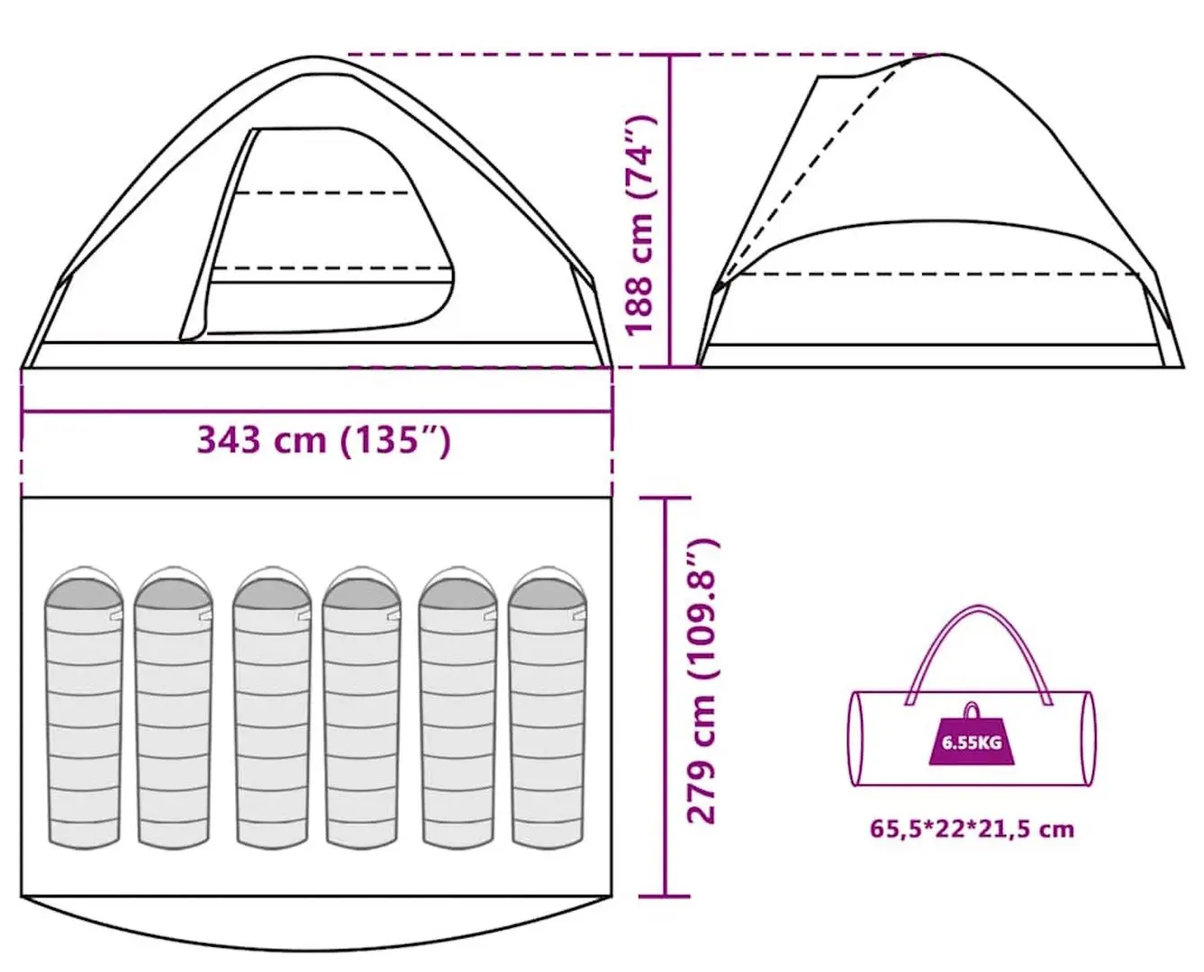 Cort VidaXL 4009646 (Brown)