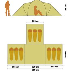 Cort VidaXL 90411 (Blue/Dark Blue) Thumb