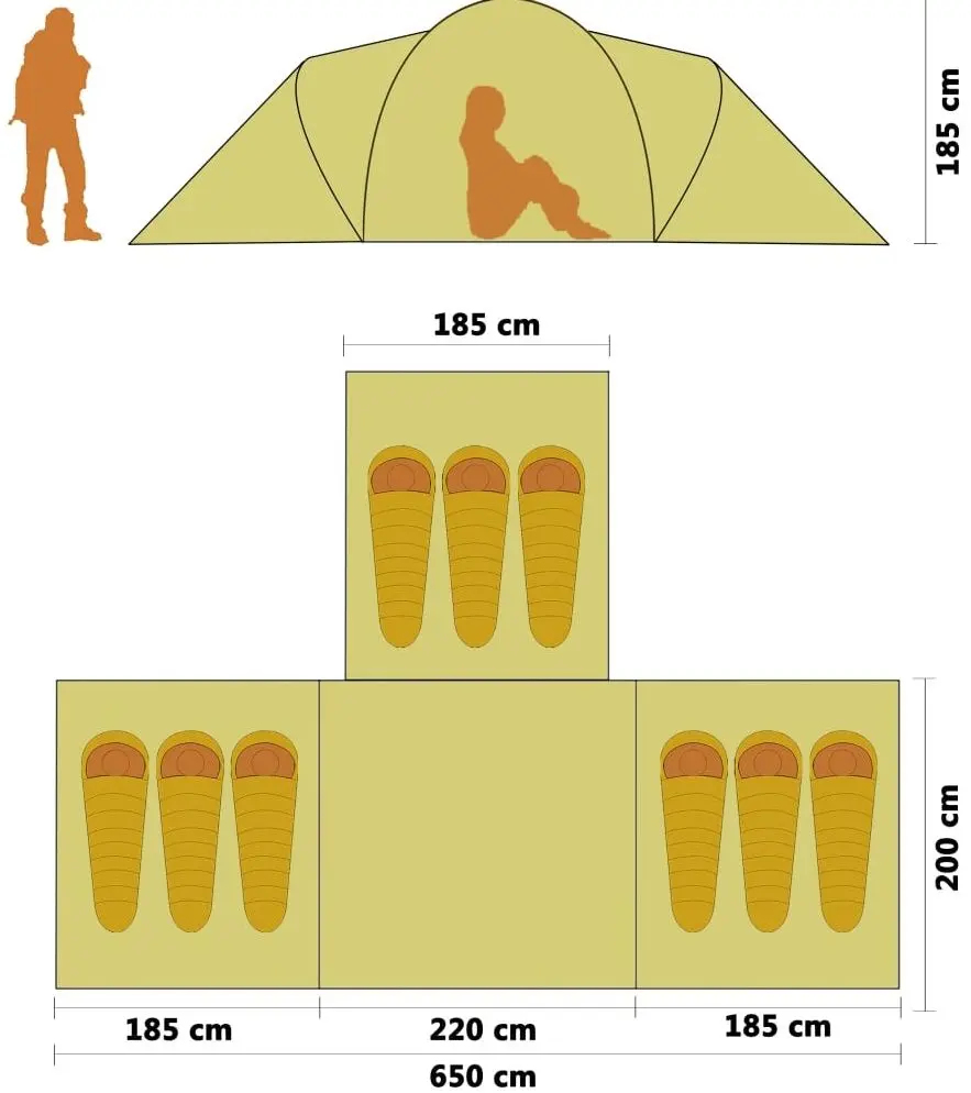 Cort VidaXL 90411 (Blue/Dark Blue)