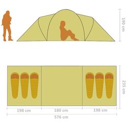 Палатка VidaXL 93184 (Blue/Green) Thumb