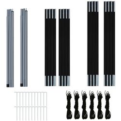 Палатка VidaXL 93186 (Grey/Orange) Thumb