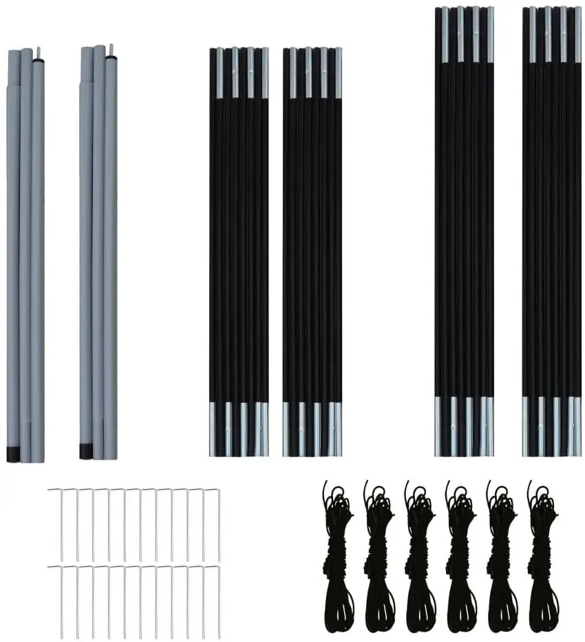 Палатка VidaXL 93186 (Grey/Orange)