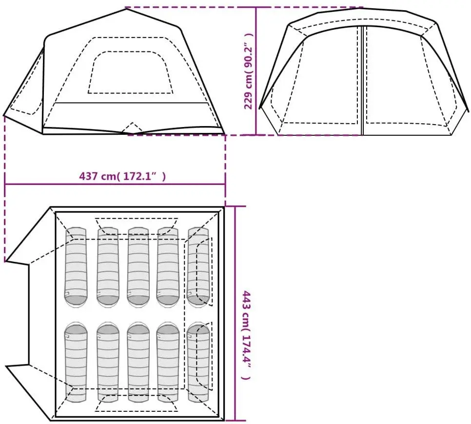 Cort VidaXL 94290 (Blue)