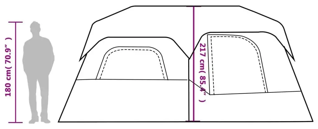 Cort VidaXL 94300 (Grey/Orange)