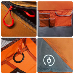 Палатка VidaXL 94303 (Grey/Orange) Thumb