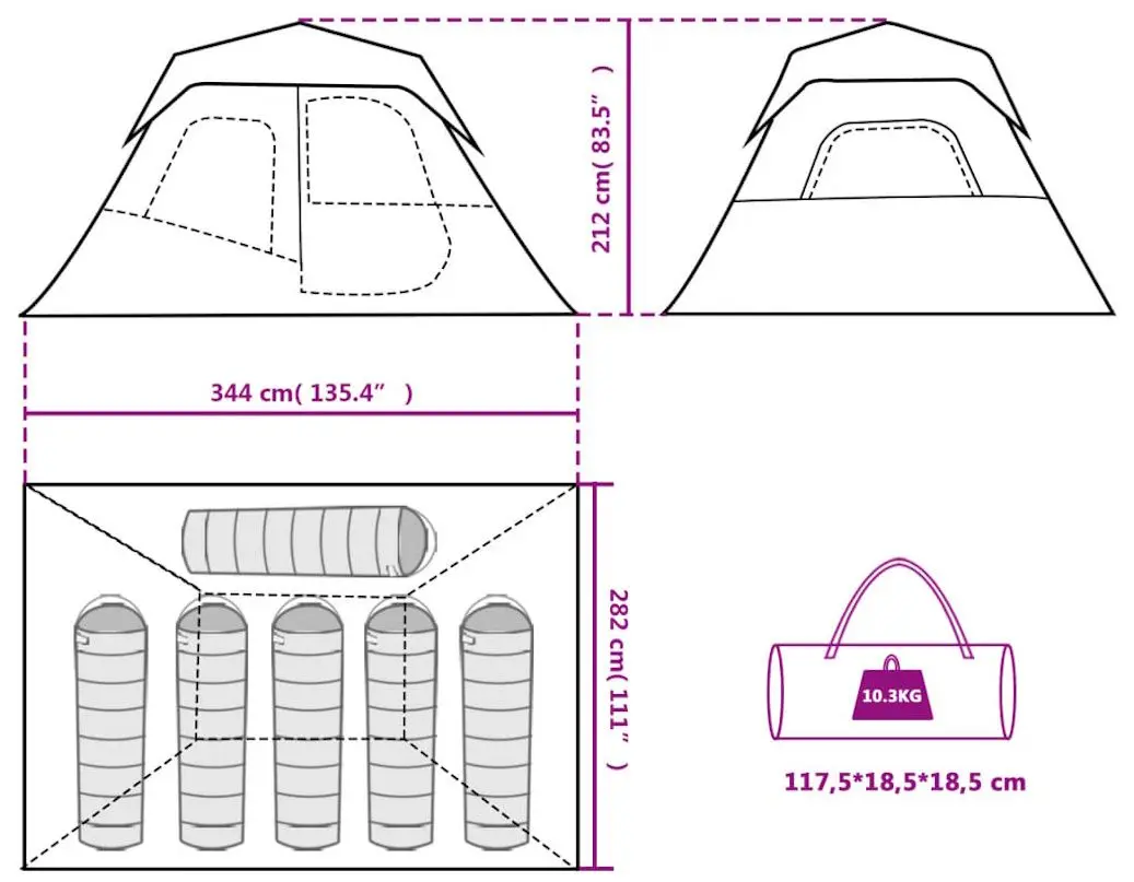 Cort VidaXL 94307 (Green)