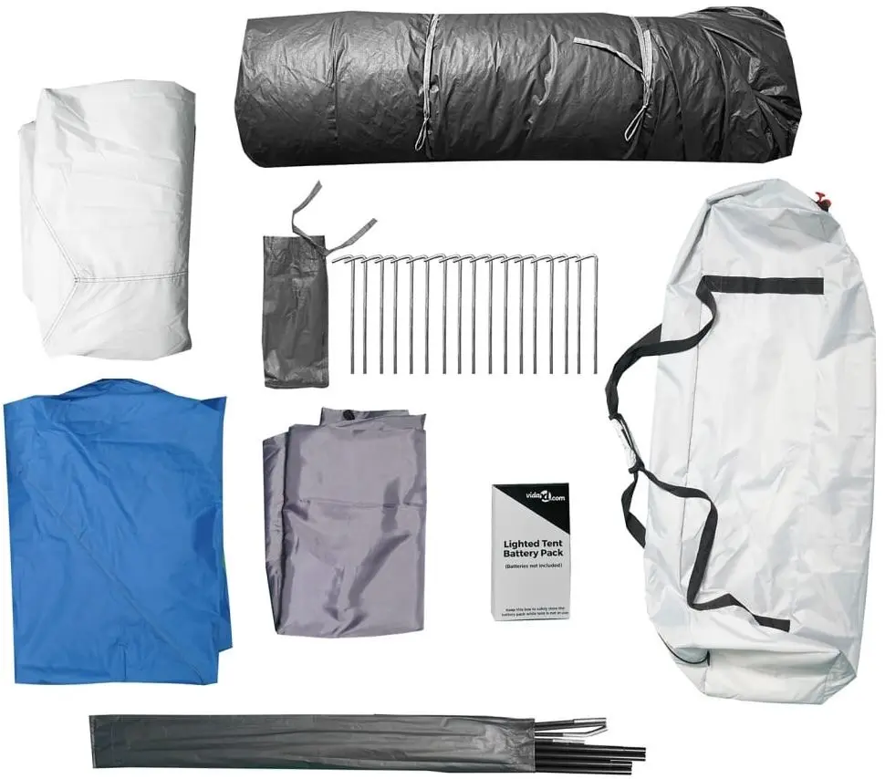 Палатка VidaXL 94311 (Blue/Grey)