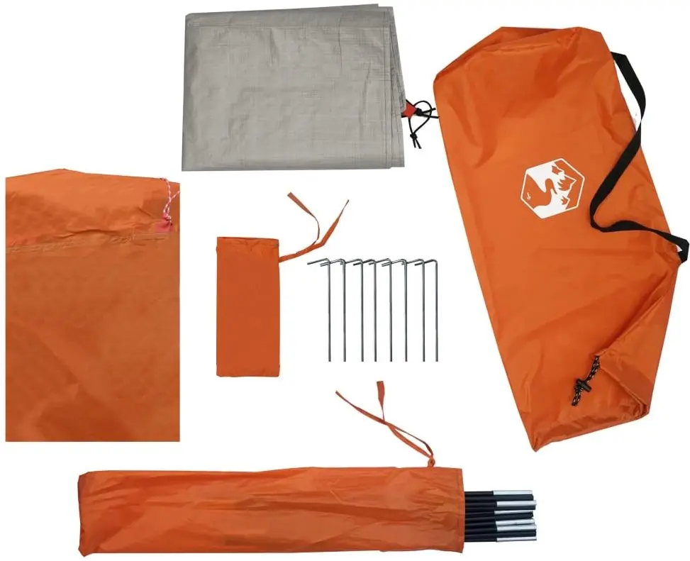 Палатка VidaXL 94321 (Grey/Orange)