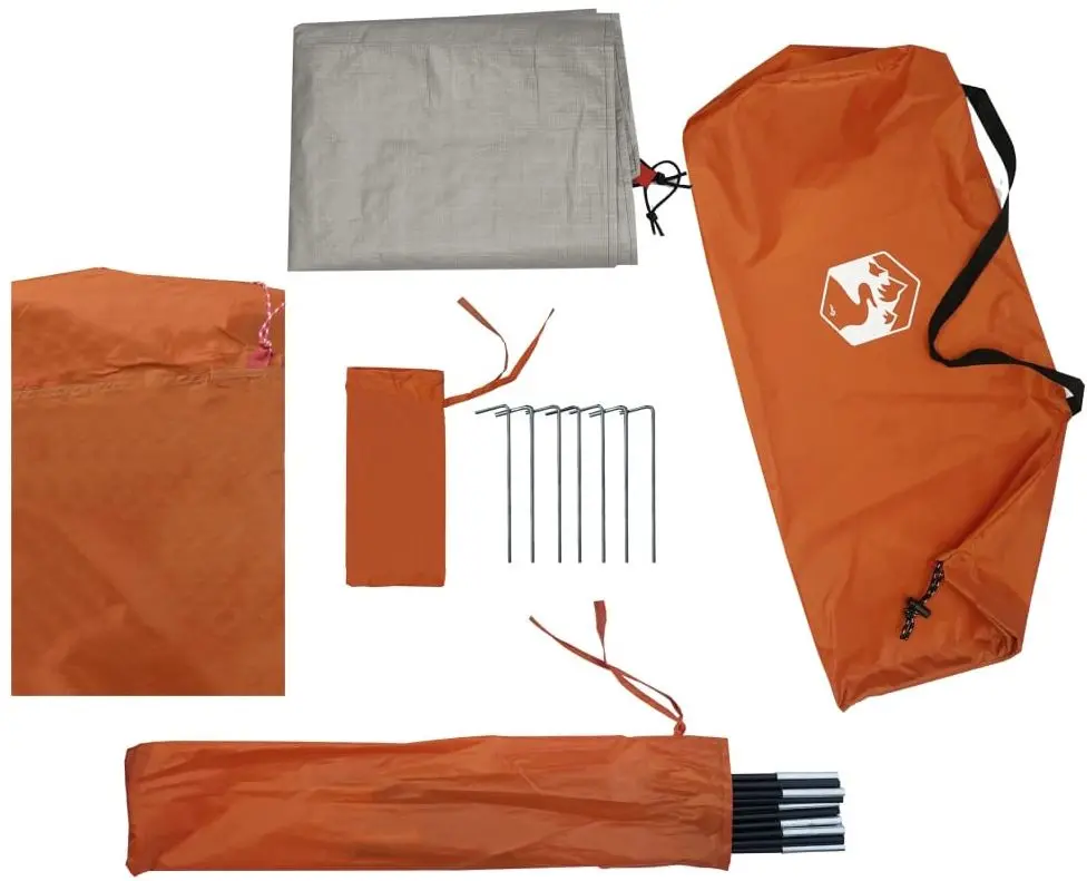 Палатка VidaXL 94325 (Grey/Orange)