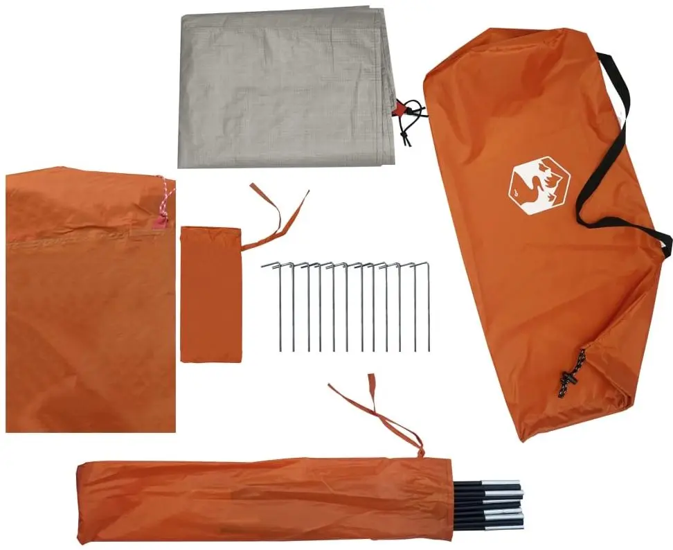 Палатка VidaXL 94337 (Grey/Orange)