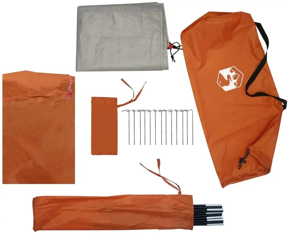 Палатка VidaXL 94341 (Grey/Orange)