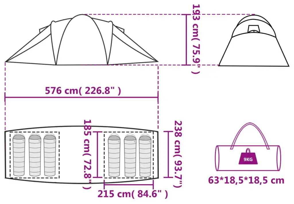 Cort VidaXL 94343 (Green/White)