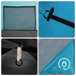 Cort VidaXL 94344 (Blue/Grey) Thumb