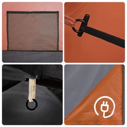 Cort VidaXL 94345 (Grey/Orange) Thumb