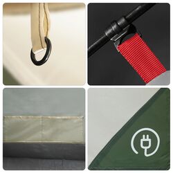 Палатка VidaXL 94346 (Green) Thumb