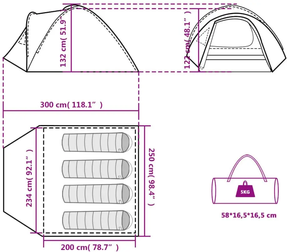 Cort VidaXL 94350 (Blue)