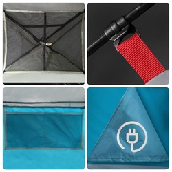 Cort VidaXL 94354 (Blue/Grey) Thumb