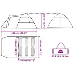 Cort VidaXL 94354 (Blue/Grey) Thumb