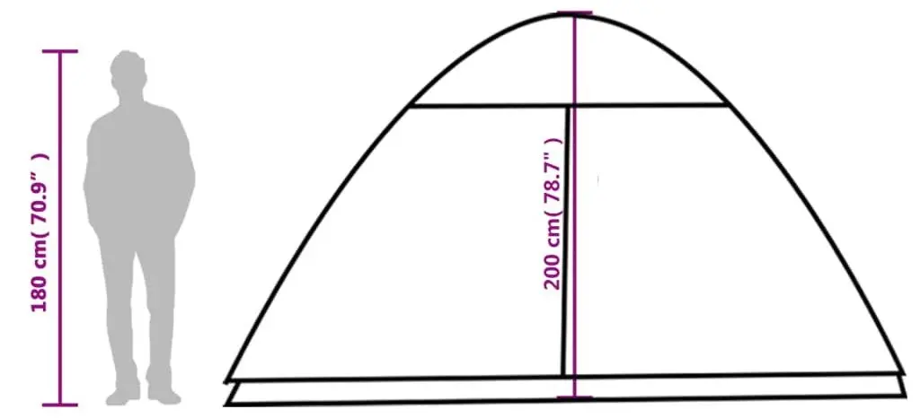 Cort VidaXL 94355 (Grey/Orange)