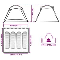 Палатка VidaXL 94356 (Green) Thumb