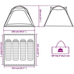 Палатка VidaXL 94357 (Blue) Thumb