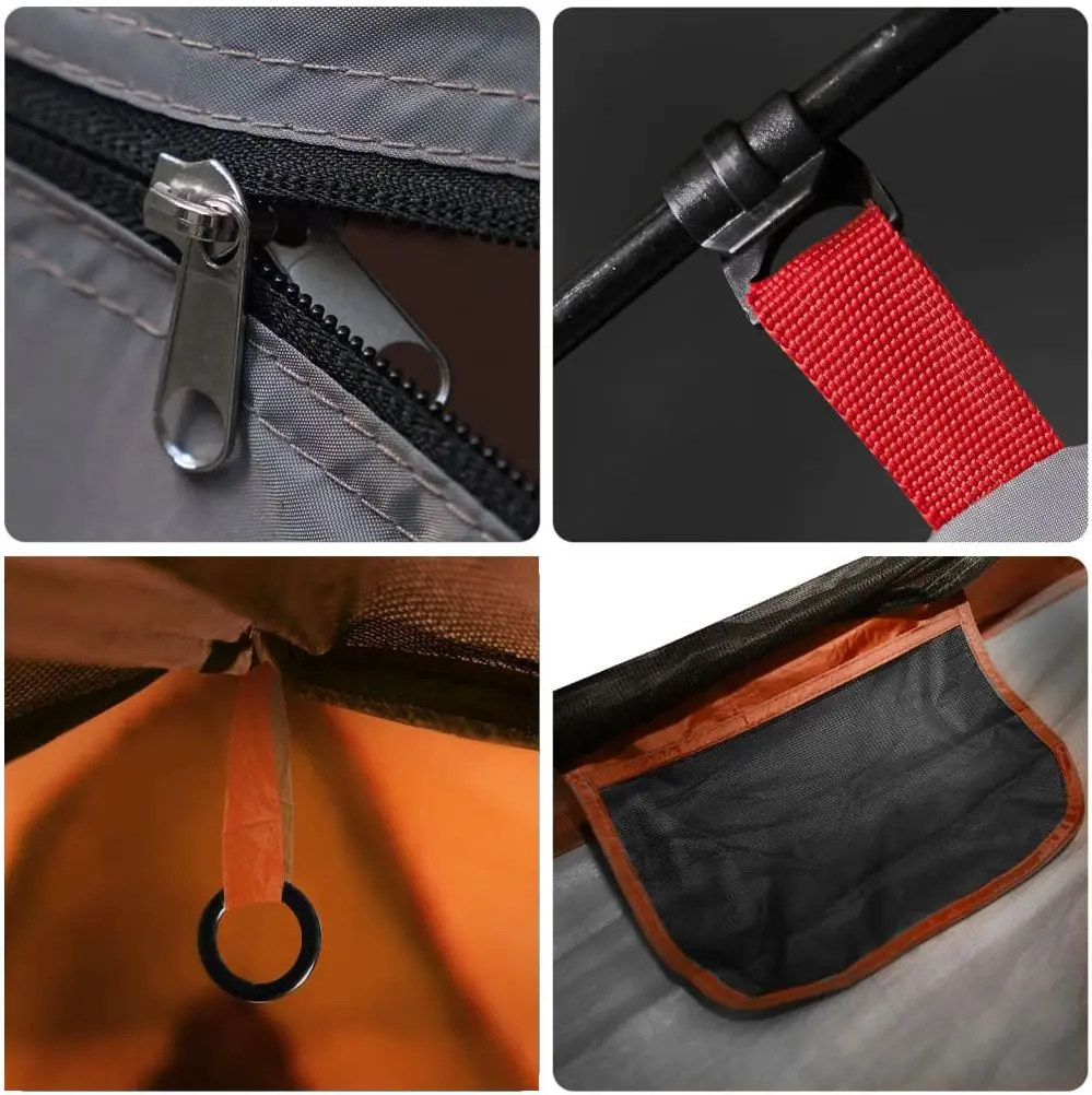 Палатка VidaXL 94358 (Orange/Grey)