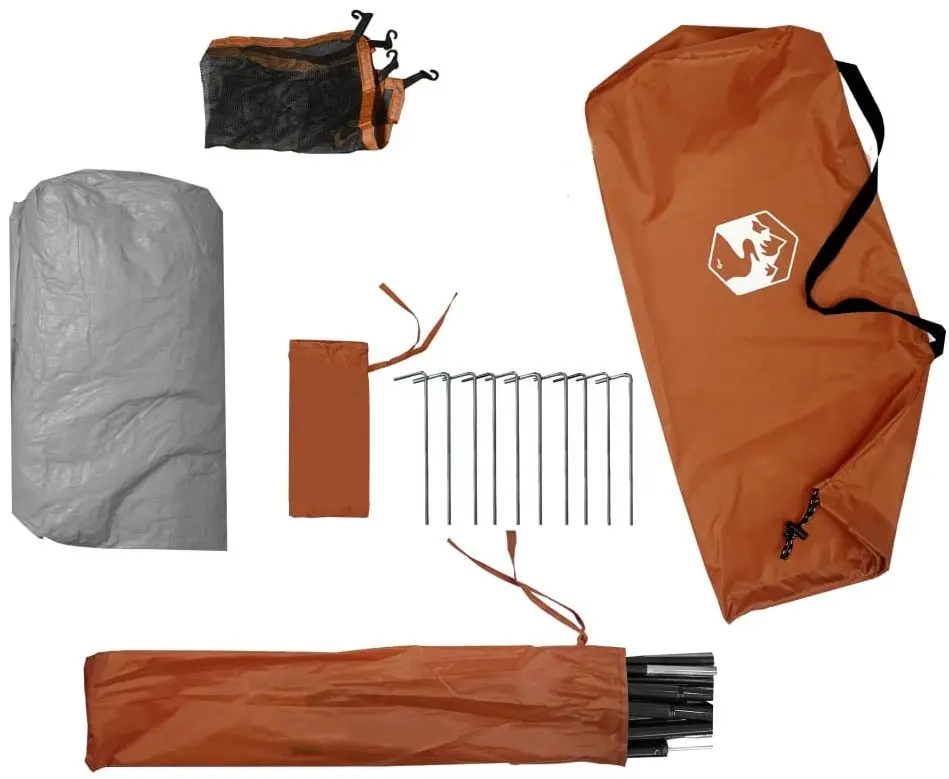 Палатка VidaXL 94358 (Orange/Grey)