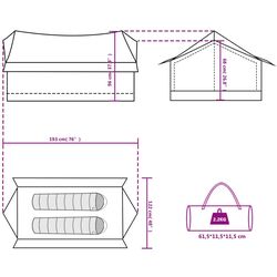 Палатка VidaXL 94360 (Blue) Thumb