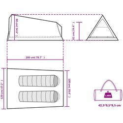 Палатка VidaXL 94363 (Blue) Thumb