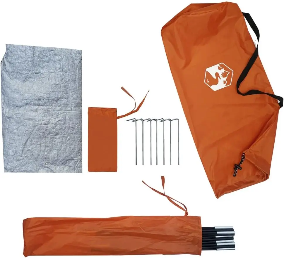 Палатка VidaXL 94364 (Grey/Orange)