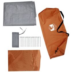 Cort VidaXL 94385 (Grey/Orange) Thumb