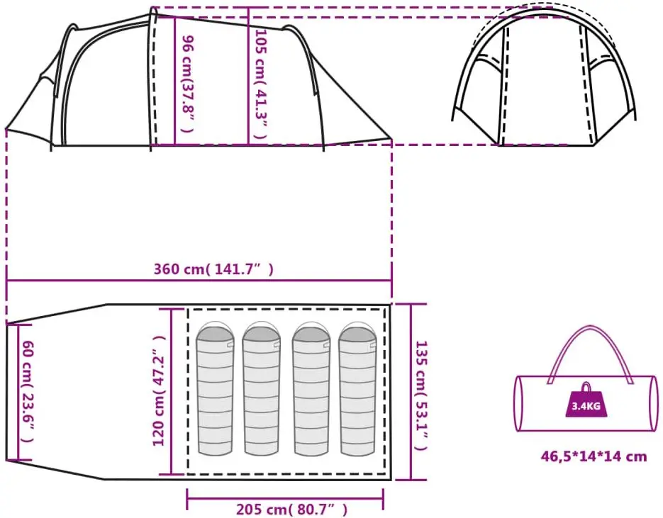 Cort VidaXL 94386 (Green)