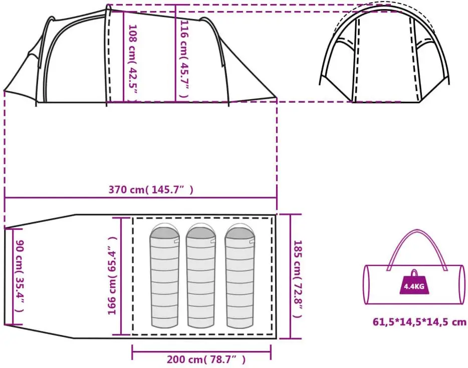 Cort VidaXL 94391 (Blue)