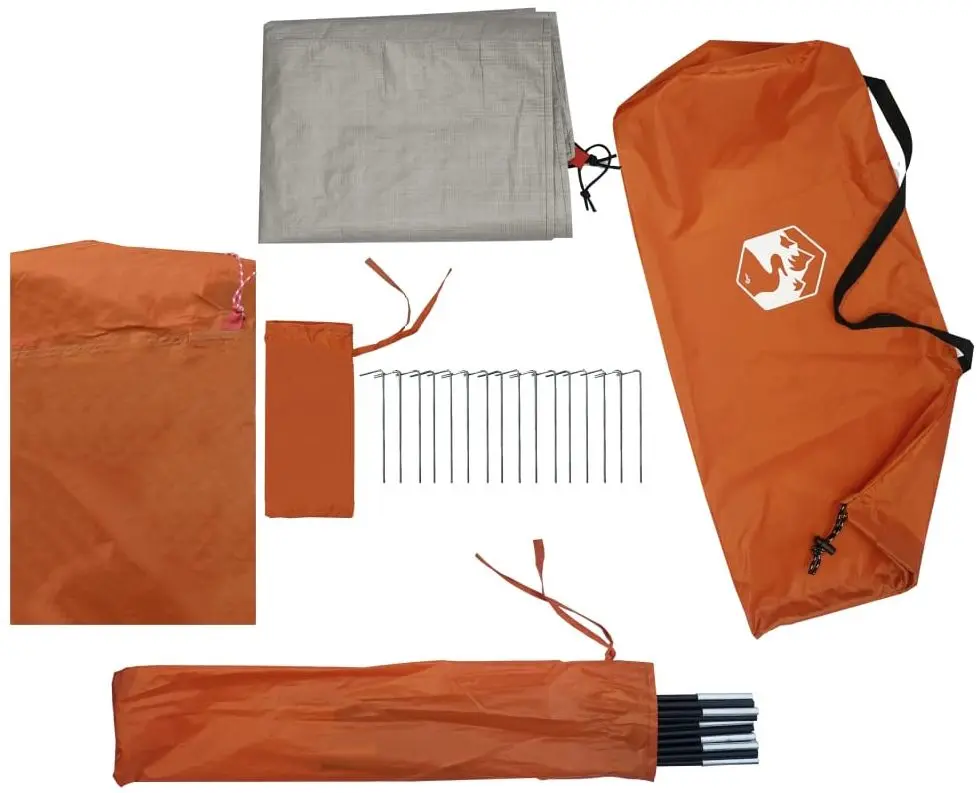 Палатка VidaXL 94392 (Grey/Orange)