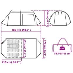 Cort VidaXL 94395 (Blue/Grey) Thumb