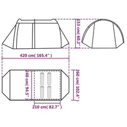Палатка VidaXL 94397 (Green) Thumb