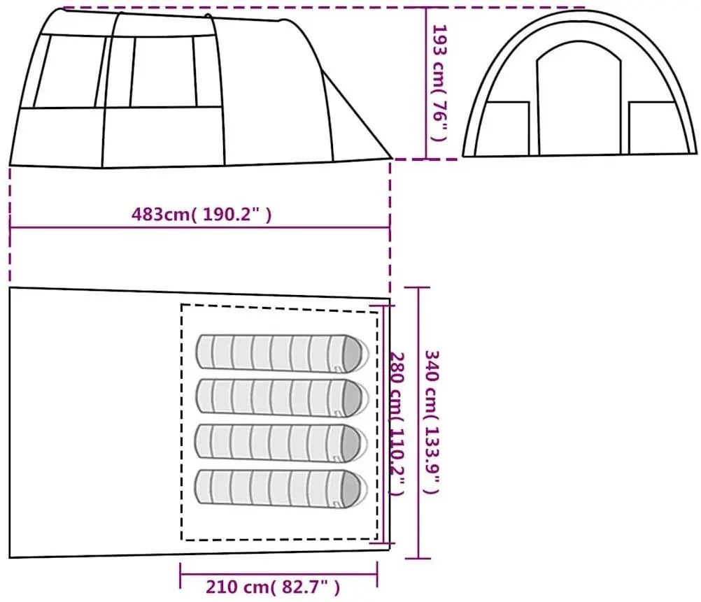 Cort VidaXL 94400 (Green)