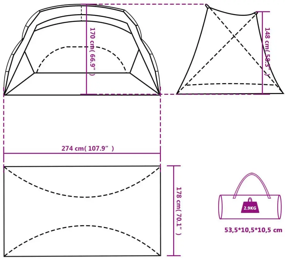 Cort VidaXL 94404 (Green)