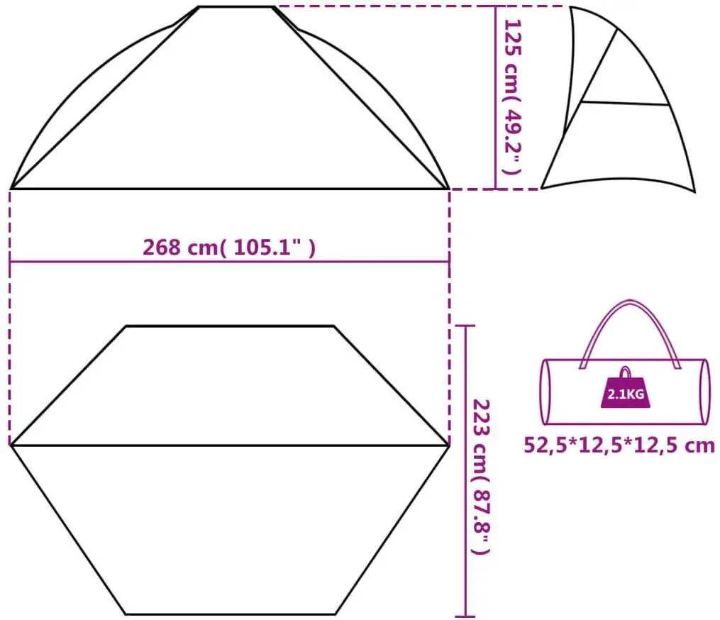Cort VidaXL 94406 (Blue)
