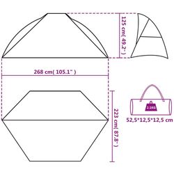 Cort VidaXL 94407 (Green) Thumb